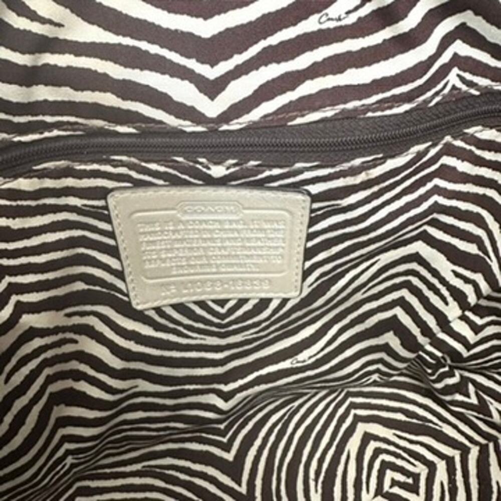 Coach Python Straw Natalie Tote - Picture 7 of 8
